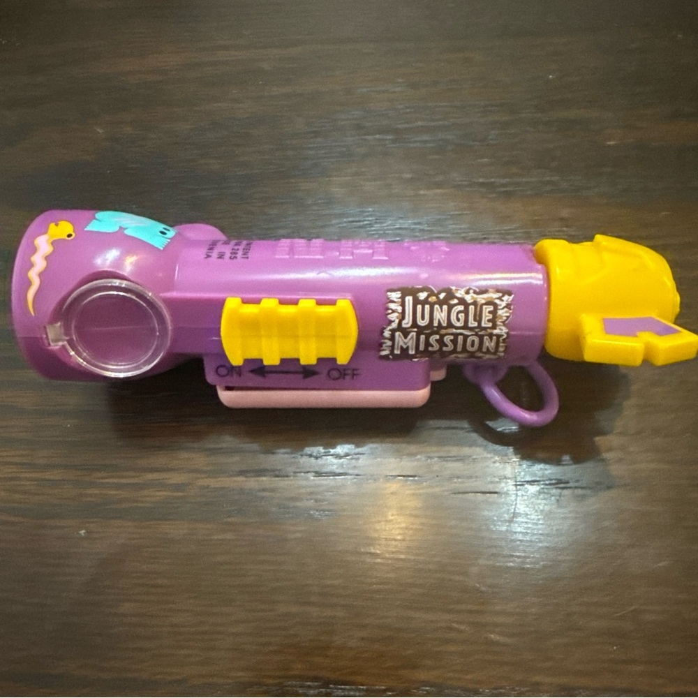 PEZ Vintage Candy Dispenser - Jungle Mission Survival Kit Purple — OPENED